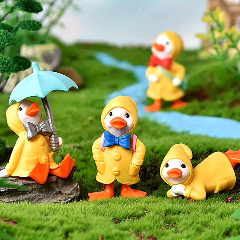 4 dona yoqimli cho'chqa figuralari plastmassa bog' bog'bon dekoratsiyasi stol usti avtomobil paneli aksessuarlari