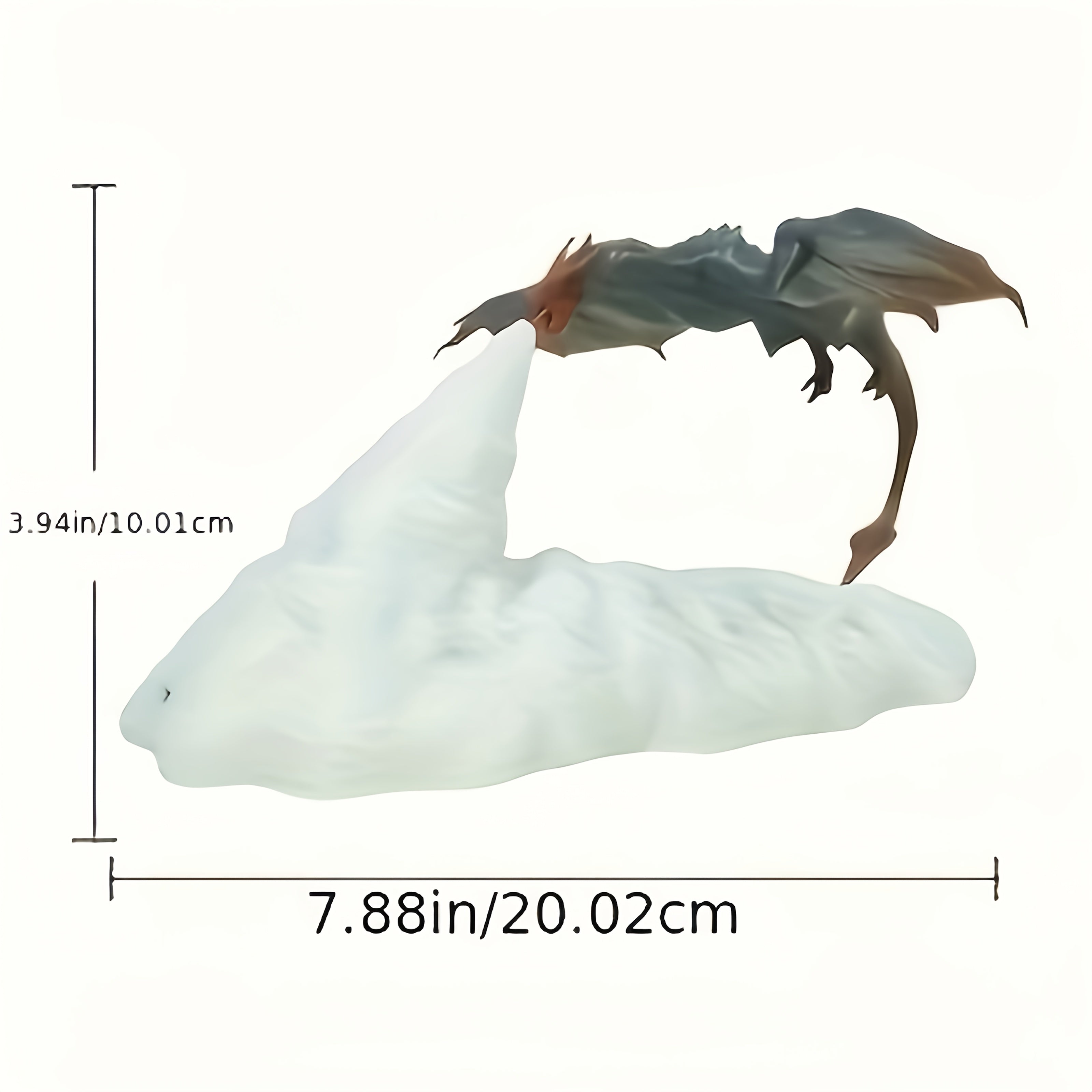 3D Printed Fire Dragon Table Lamp USB Rechargeable Night Light for Bedroom Living Room Decor