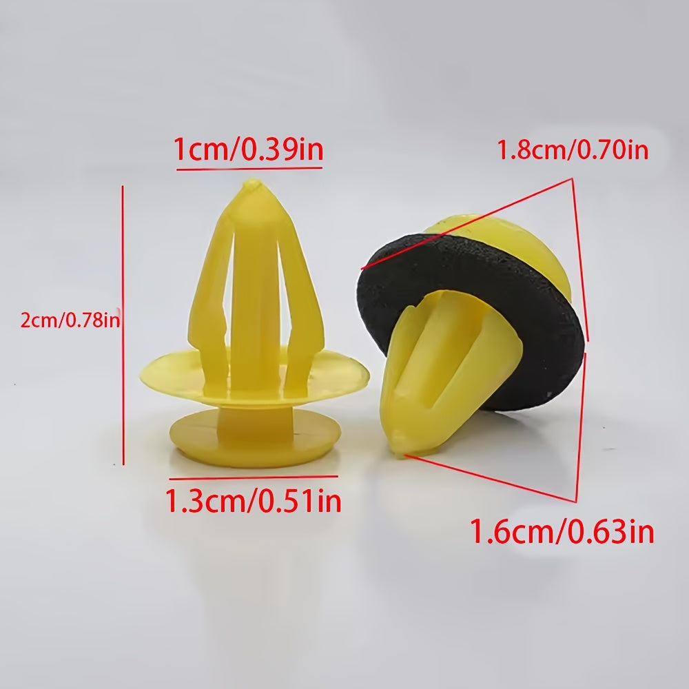 50PCS Clips de retención para panel de puerta de coche, sujetadores, remaches, sujetadores para parachoques y guardabarros