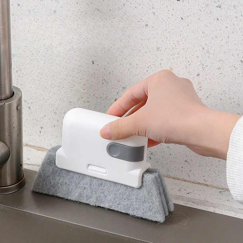 Многофункциональная гибкая щетка для очистки канавок с отсоединяемой ручкой