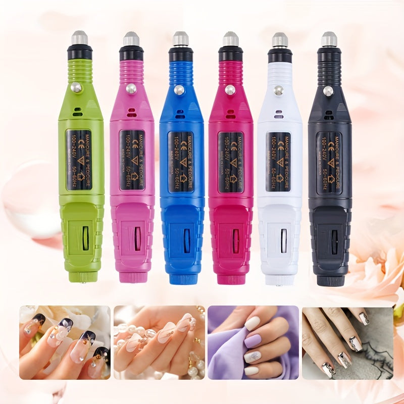 USB Powered Nail Drill Kit for Manicure Pedicure Foot Care Hypoallergenic Bits