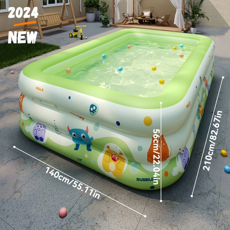 Large Family Inflatable PVC Swimming Pool for Outdoor Water Fun and Parties