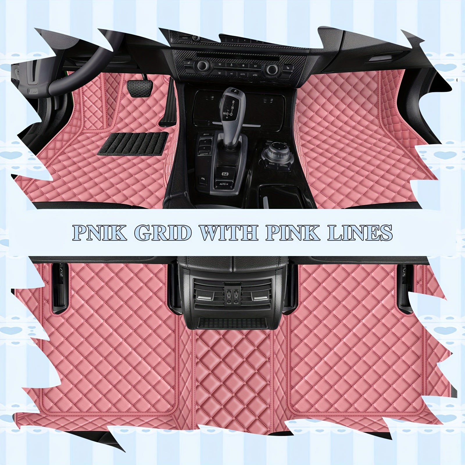 Juego de alfombrillas para coche PUPU de cuero para Q05 2023 LHD duradero y fácil de limpiar