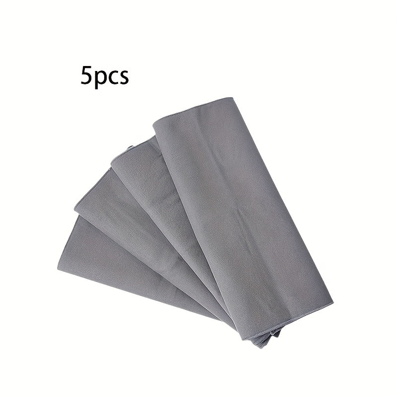 Микрофибровые салфетки для уборки, упаковка 5 или 10 штук, из нетканого материала, впитывающие, многофункциональные