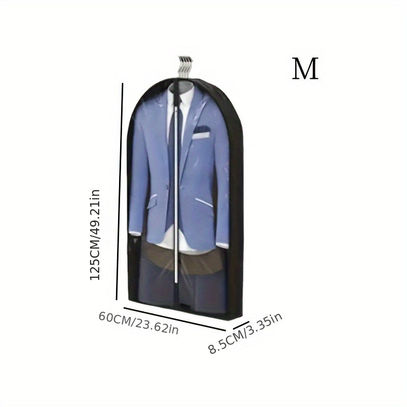 Gran funda de ropa de PVC transparente con cremallera para protección contra polvo y humedad