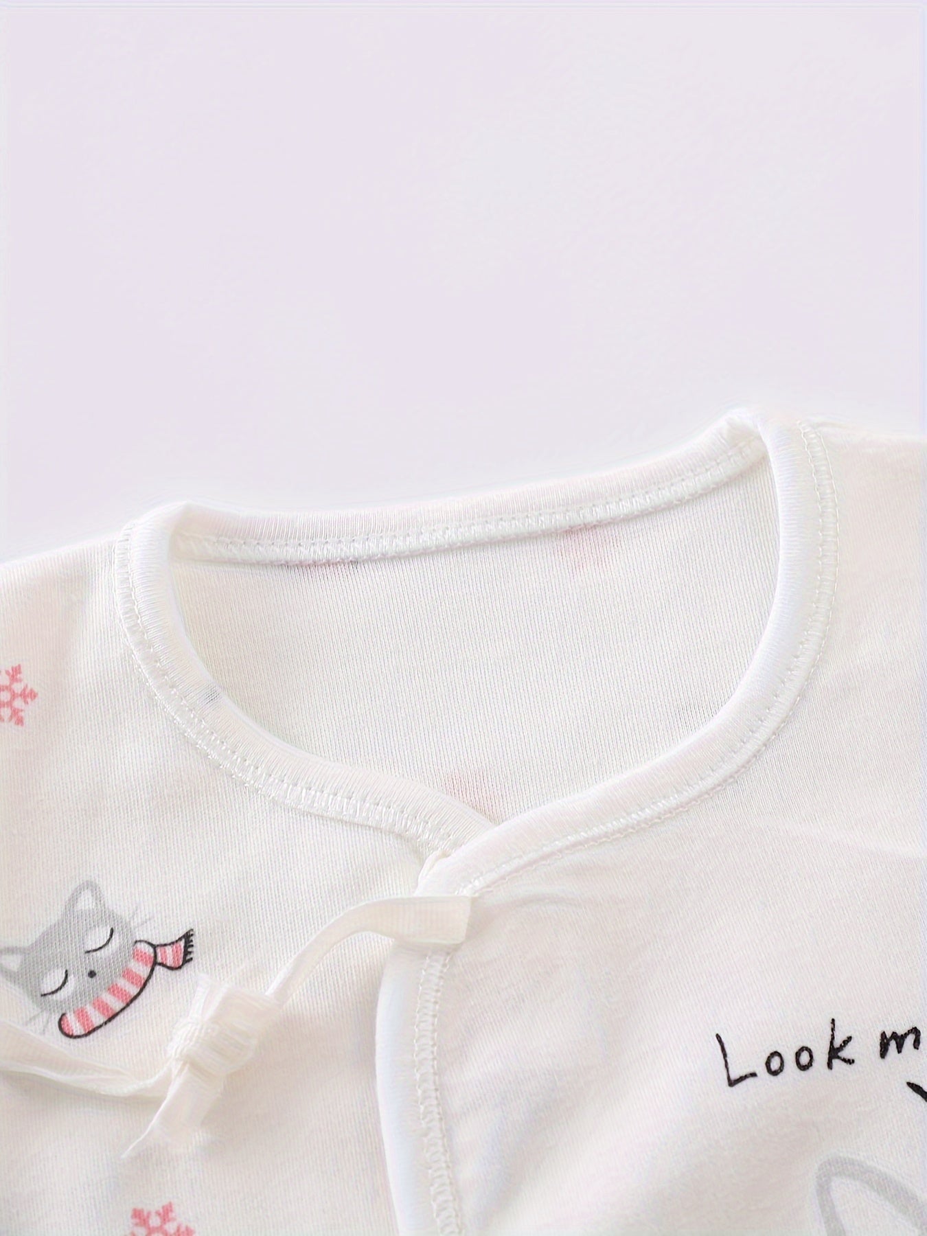 Детский 7-частный хлопковый комплект с котячим принтом для всех сезонов и активного отдыха