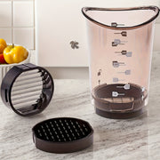 Stainless Steel Fruit Vegetable Chopper Cutter Salad Maker with 2 Blades