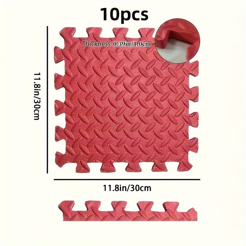 Foam Play Mats 10-Pack for Children Non-Slip Waterproof Climbing 30cm x 30cm