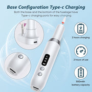 USB orqali zaryadlanadigan elektr tirnoq burg'ulash to'plami, almashtiriladigan maydalash boshliqlari va portativ tirnoq fayli to'plami.