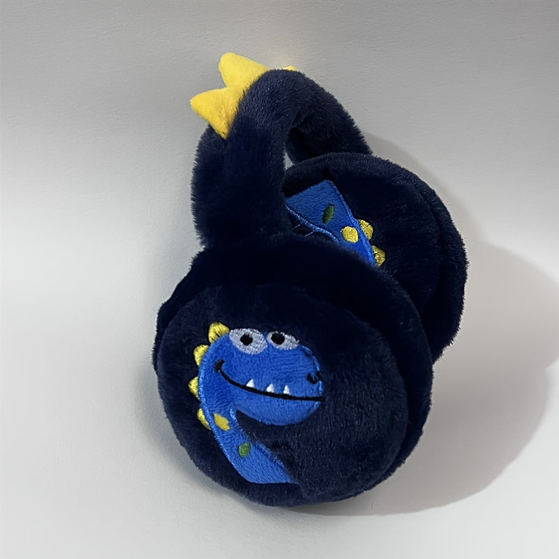 Winter Warm Folding Plush Ear Muffs for Men Women Soft Acrylic Knitted Design