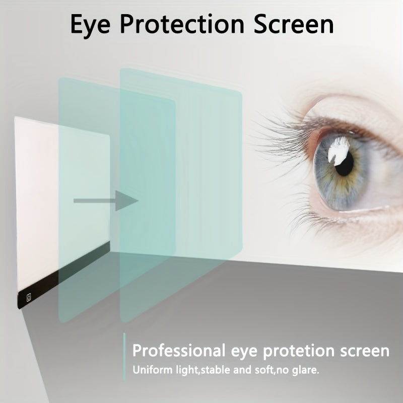 Tatuirovka, eskiz, animatsiya va shablonlarni izlash va chizish uchun portativ LED nusxa taxtasi. Ultra-ingichka, yorug'likni sozlash mumkin va USB interfeysi mavjud.