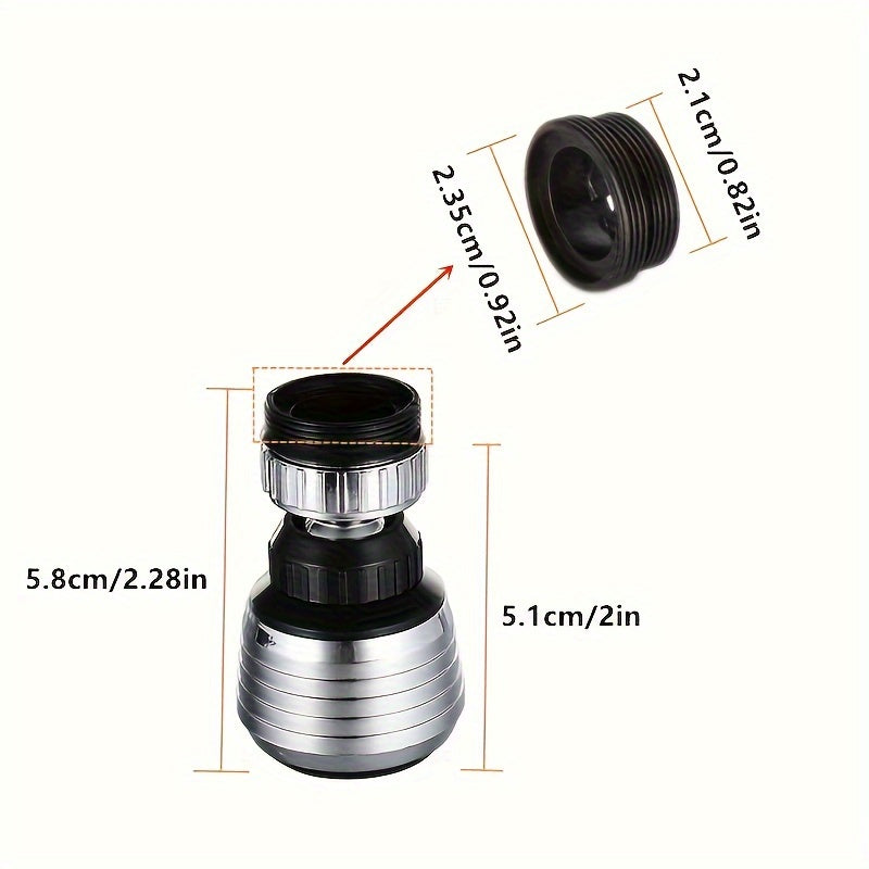 360 Degree Rotating Water Saving Faucet Aerator Diffuser Nozzle Filter