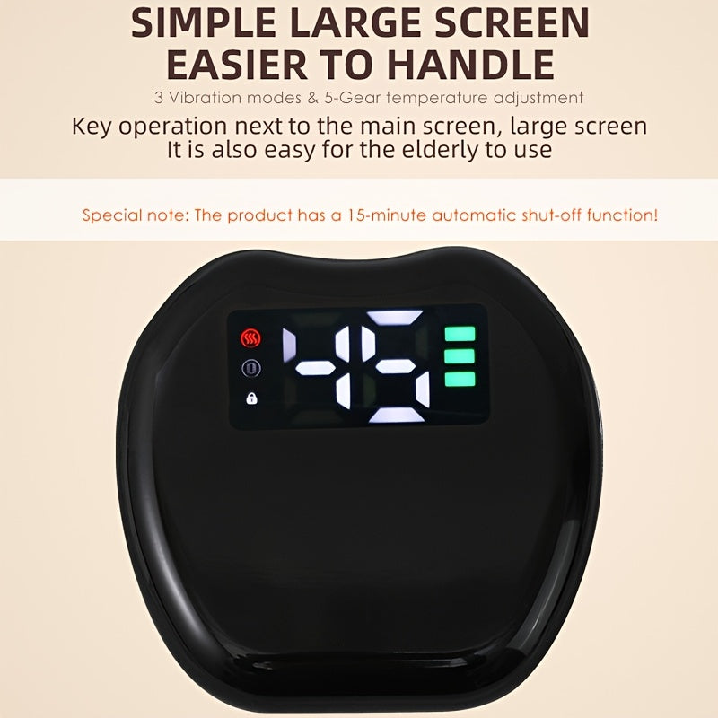 Cordless Heating Waist Massager with Heat and 3 Vibration Levels