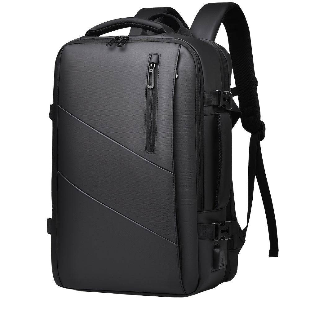 Multi-Functional Outdoor Travel Backpack with Laptop Compartment and Trolley Sleeve