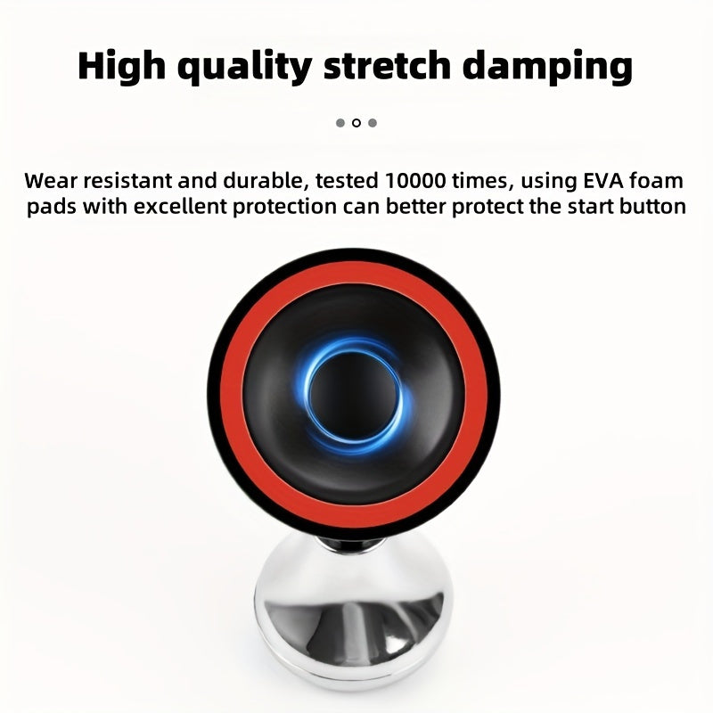 Universal Alloy Car Dashboard Push Button Start Cover Ignition Decor