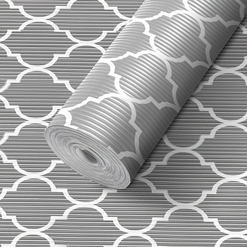 PEVA Shelf Liner Roll Non-Slip Stain-Resistant Reusable Cuttable Washable Drawer Mat for Kitchen Refrigerator Protection