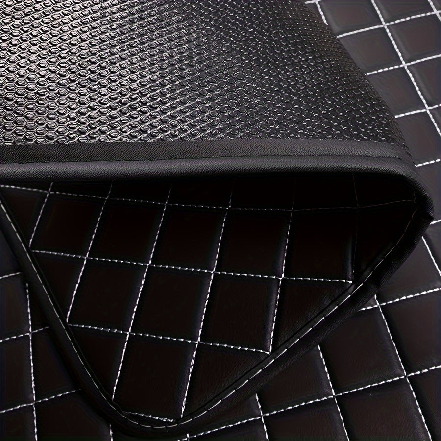 5-Piece PU Leather Car Floor Mats Waterproof All-Weather Non-Slip Foot Pads