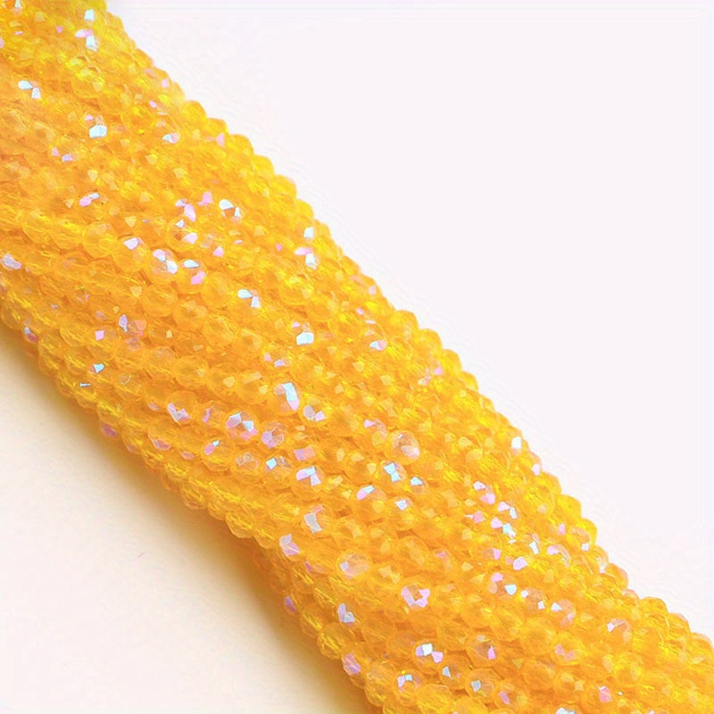Set of 950/620 Pieces 2mm 3mm Faceted Faux Crystal Glass Beads for Jewelry Making