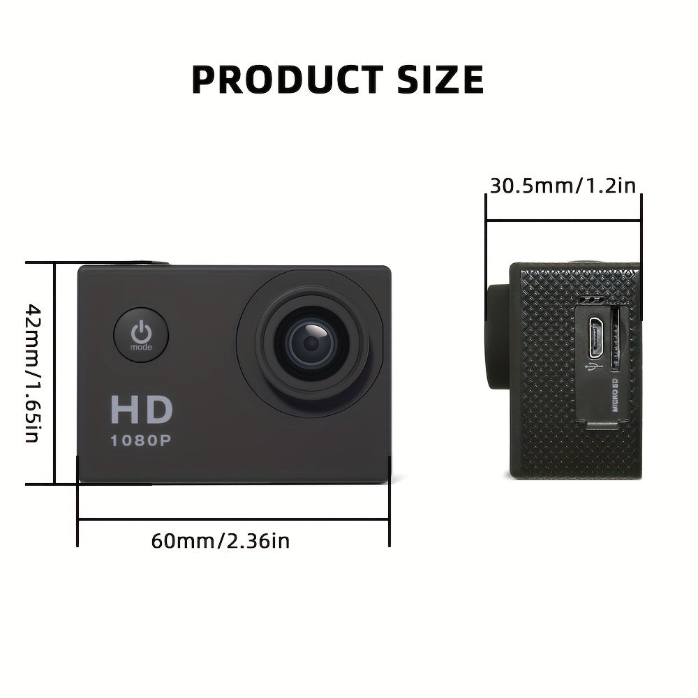 Cámara de acción deportiva para exteriores en alta definición para buceo, escalada, video aéreo y grabación submarina