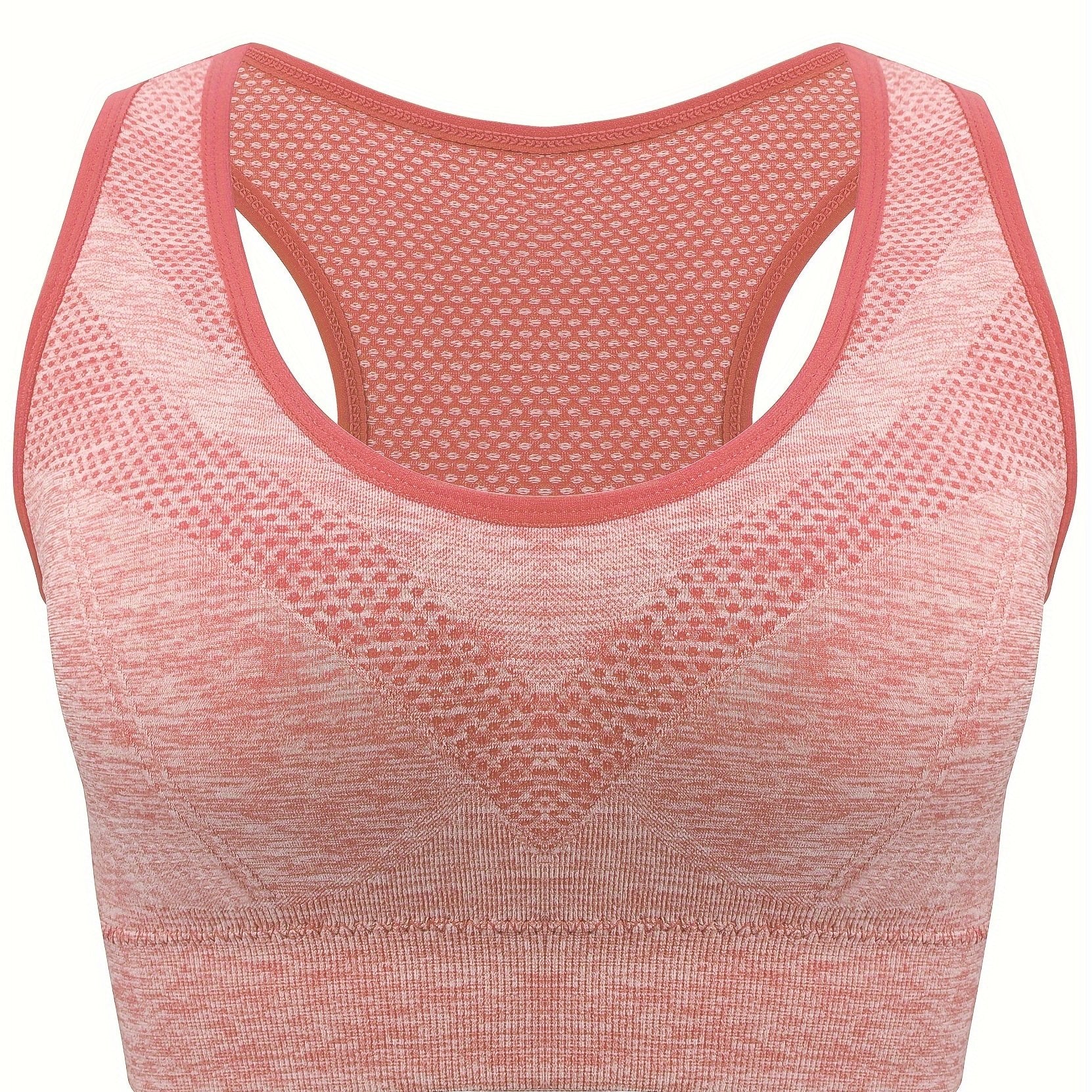 Women Breathable Seamless Mesh Sports Bra Large Size Yoga Bra Plus Size