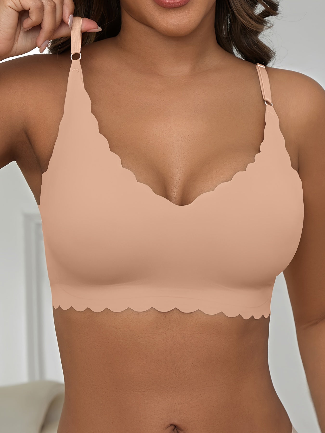Plus Size Seamless Wire-Free Bra Comfortable Fit High Elasticity