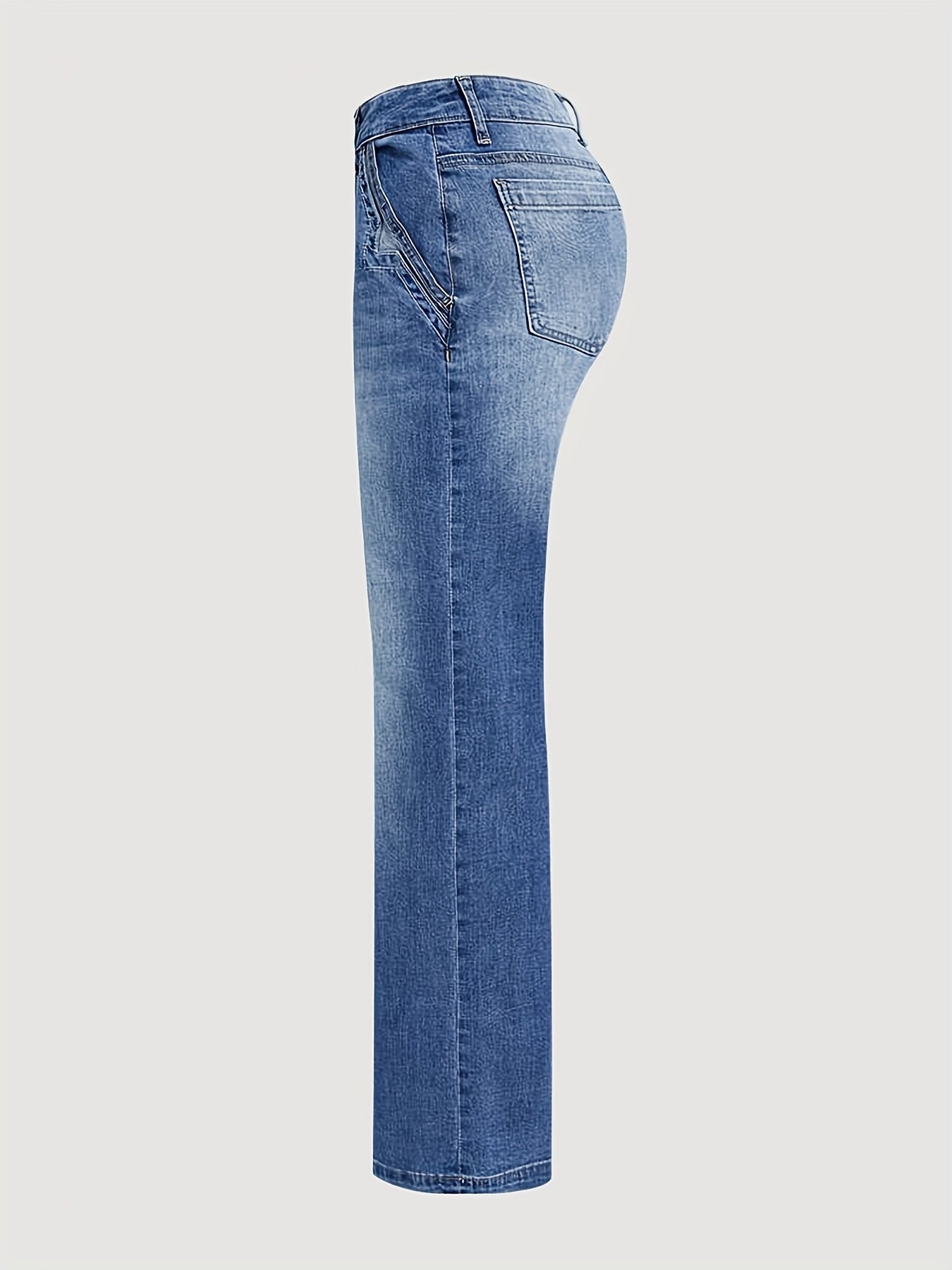 Women's High-Waisted Wide-Leg Pants Versatile Without Belt