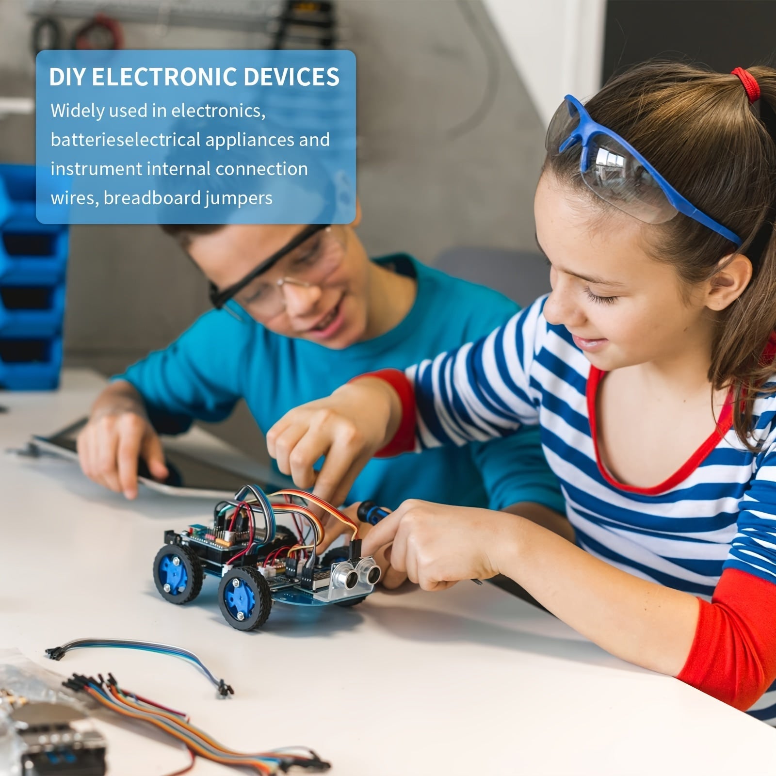 6pcs 22AWG Silicone Wire Kit Heat Resistant Tinned Copper 10.06m Flexible Insulated