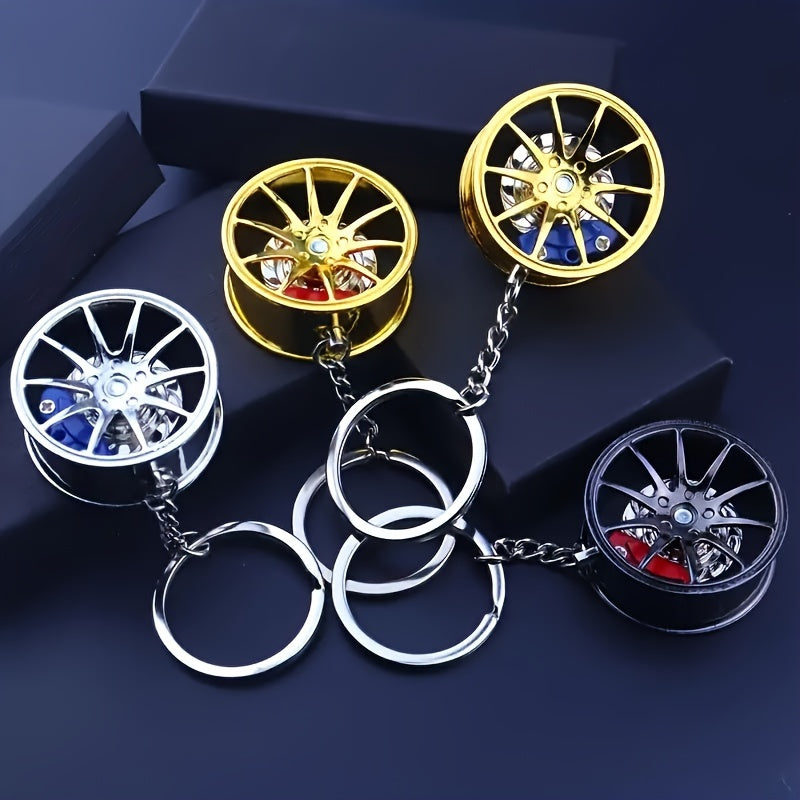 Car Enthusiasts 360° Rotating Car Keychain Pendant Creative Gift Set