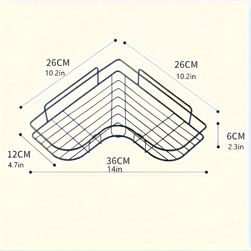 Hojat uchun burchakli javon va oshxona, kompakt, oson o'rnatish, burg'ulashsiz