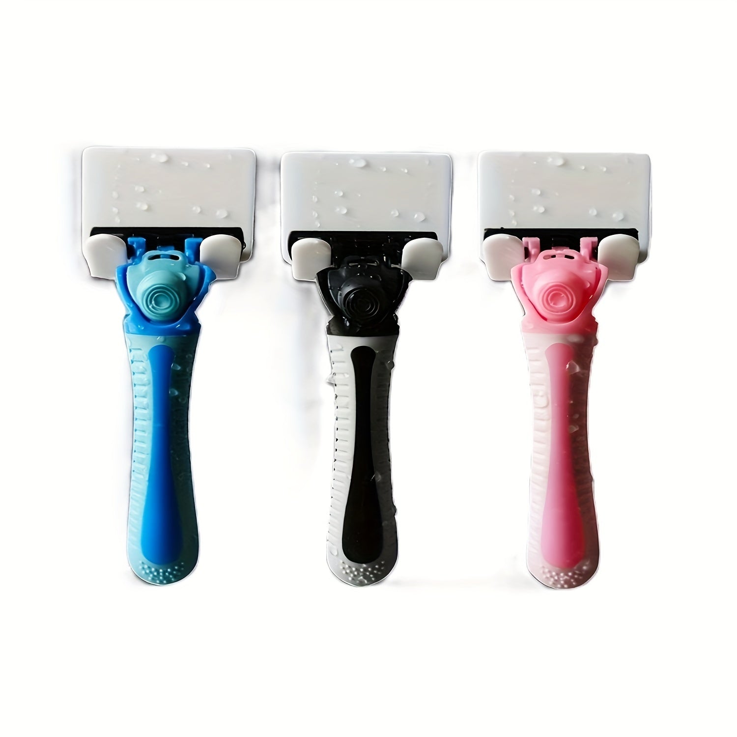 Plastic Utility Hooks with Adhesive for Home Organization of Razors Jewelry Keys
