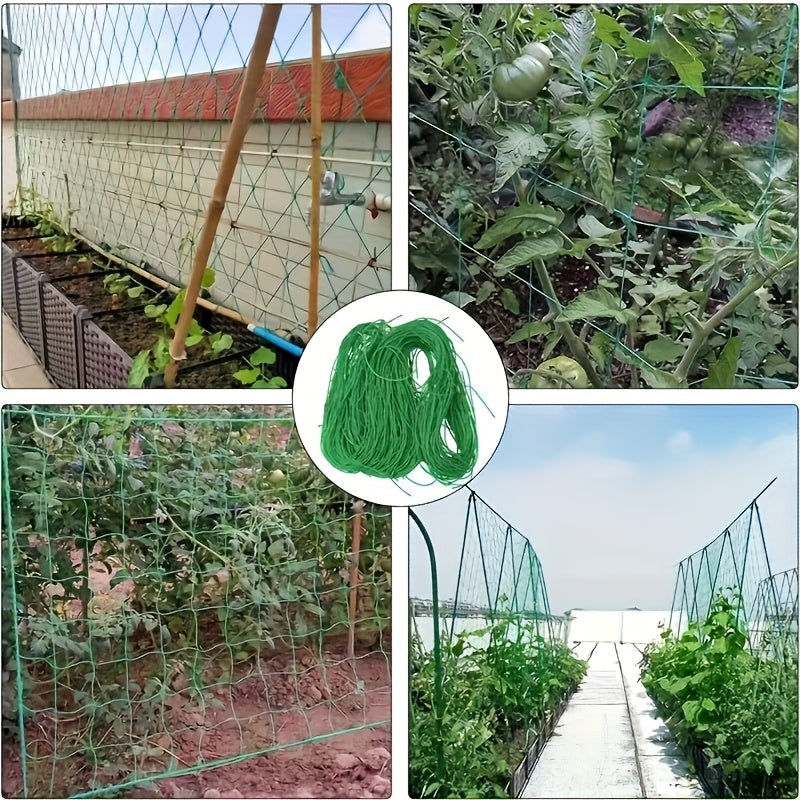 Set of 2 PVC Garden Trellis Netting for Vines and Blooms, Weatherproof