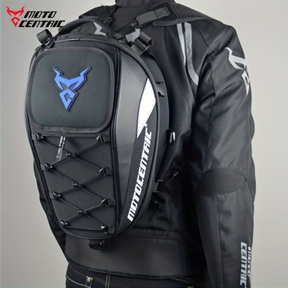 Motorcycle Rear Seat Bag Waterproof 37L Storage Helmet Backpack