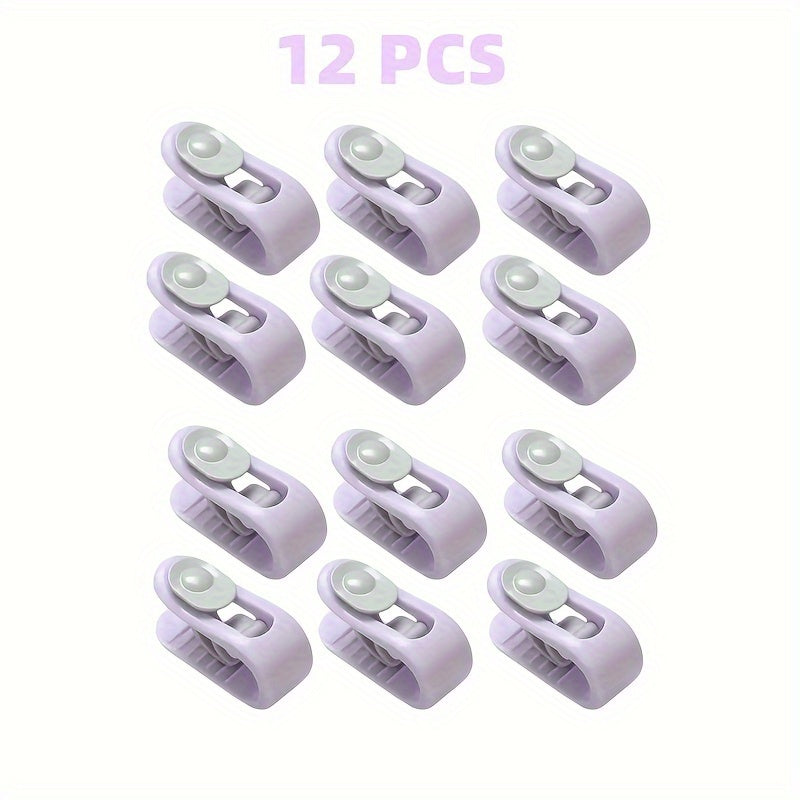 6/12 Piece Blanket Clips Set Non-Slip Quilt Holders for Blankets Clothes Curtains