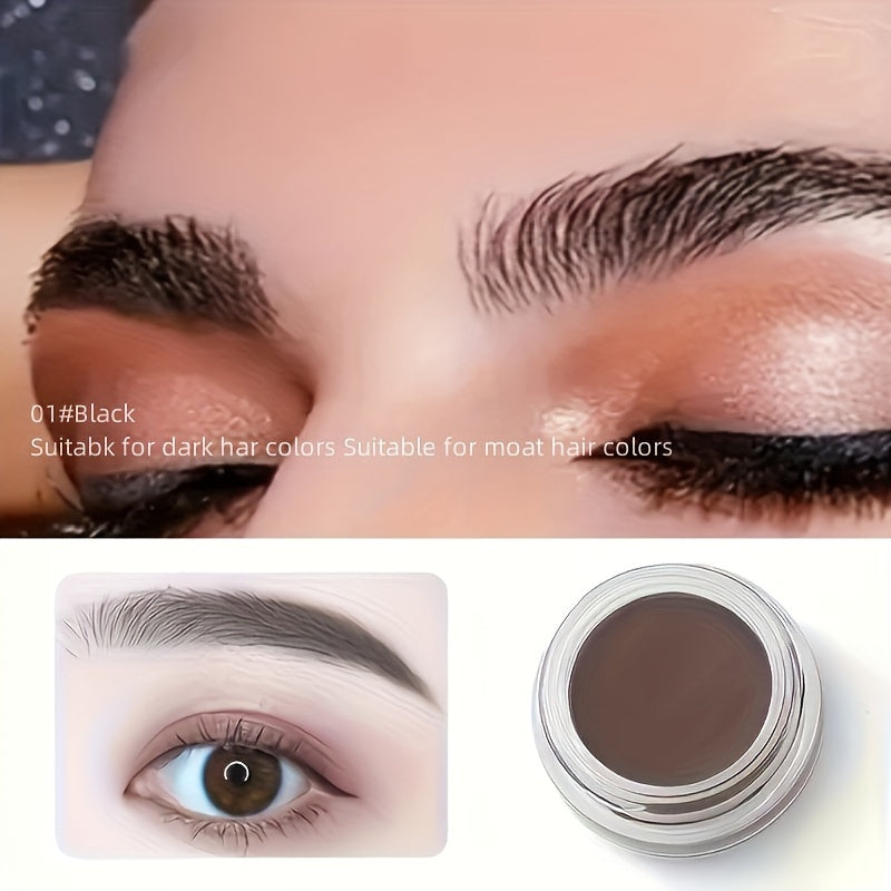 Women's Waterproof Eyebrow Dye Cream with Brush Long-Lasting Color
