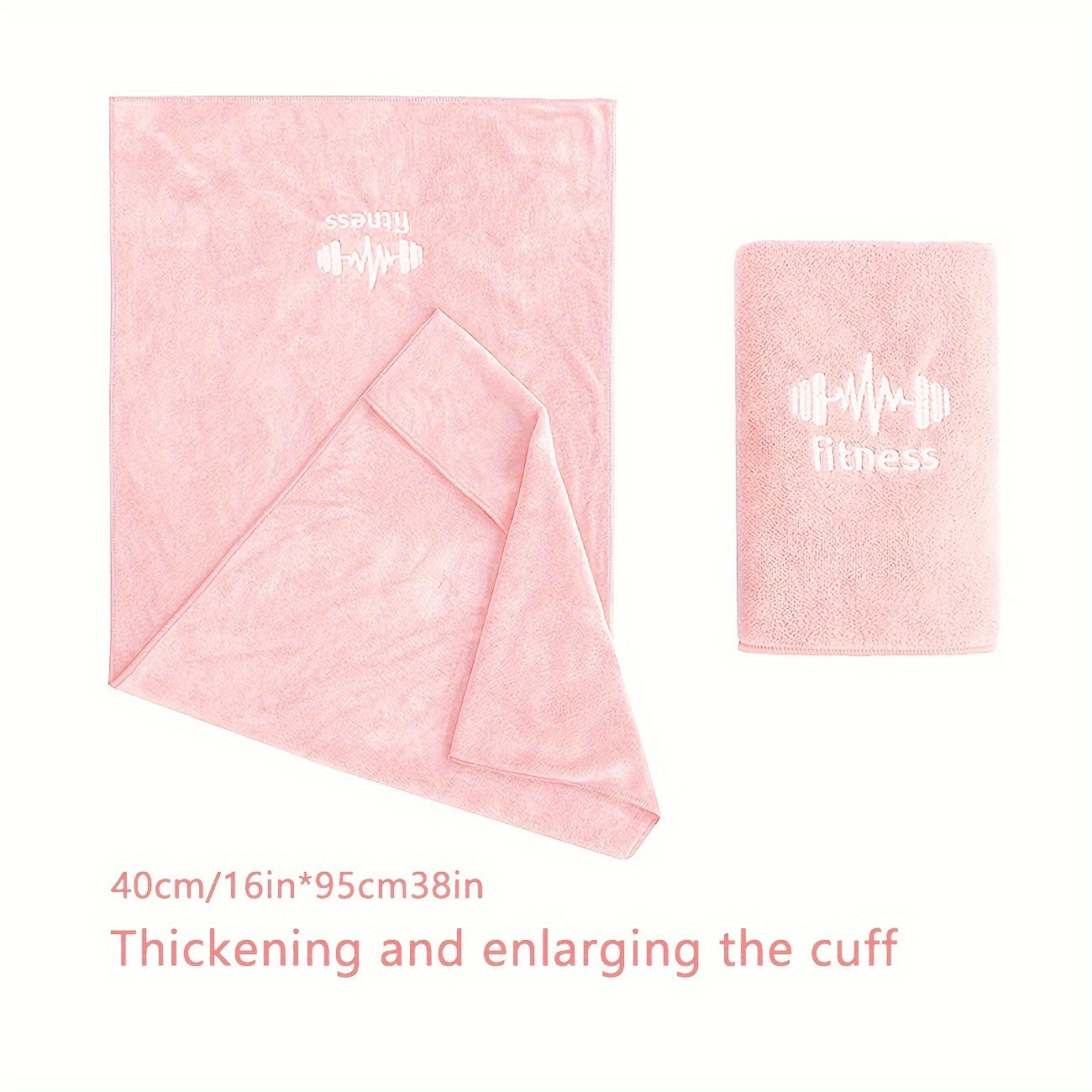 Absorbent Quick-Dry Sports Towel with Sleeve Cover for Fitness Running Outdoor Activities 40x96cm