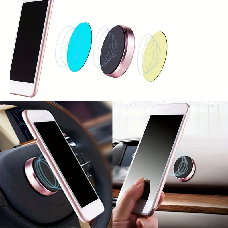 Mini Car Phone Holder Magnetic Suction Cup Dashboard Vent Mount