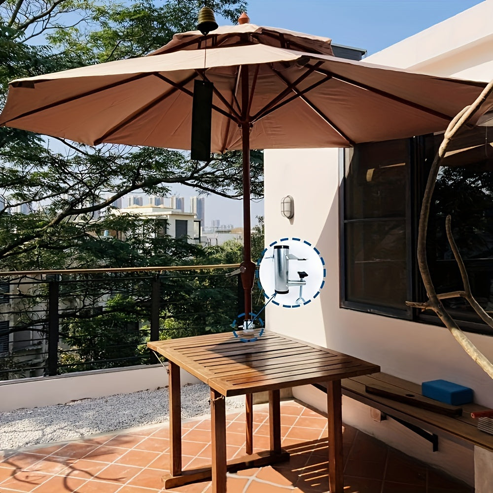 Stainless Steel Outdoor Umbrella Holder Clamp for Railing Fence Boat Pole