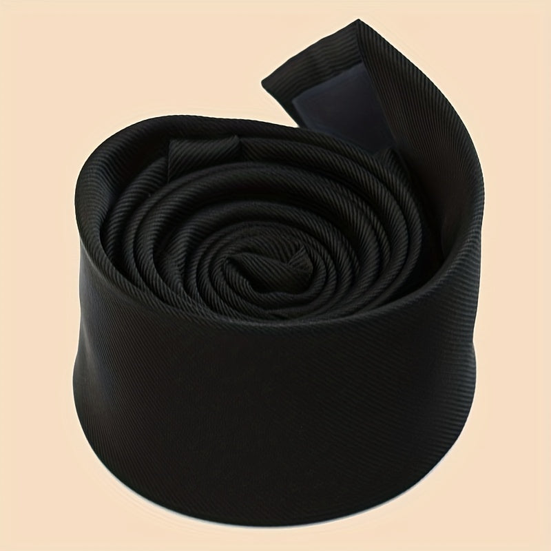 Erkaklar uchun oddiy rangli galstuk, ish kiyimlari va maktab formasi uchun