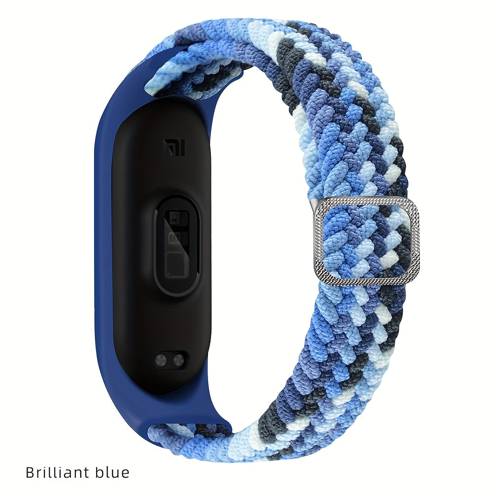 Nylon Braided Watch Strap with Adjustable Buckle for Xiaomi Mi Band 3 4 5 6 7 8 9