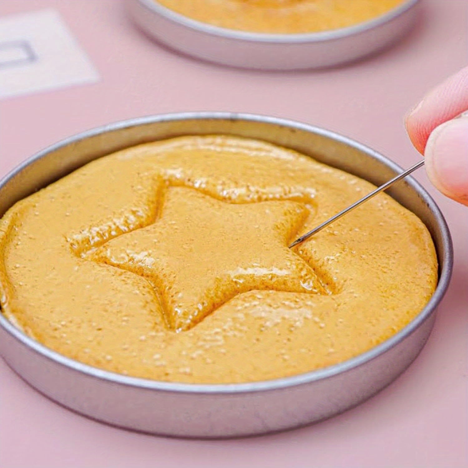 Stainless Steel Cookie Cutter Set with 4 Shapes Including Star Umbrella Triangle and Circle for Baking and Cake Decorating