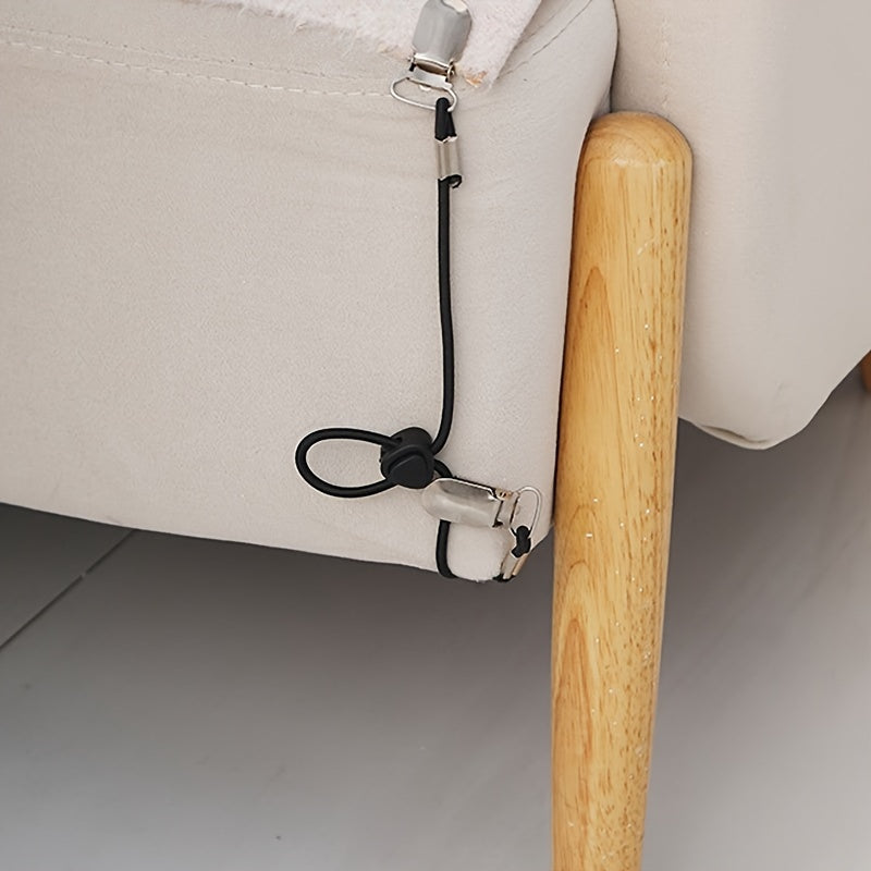 Ko'p funksiyali to'shak varaqi mahkamlagichi, elastik ip va sozlanadigan kliplari bilan - faqat qo'lda yuvish, divan, matras va avtomobil o'rindiqlari uchun sirpanmas ushlagich - bitta parcha