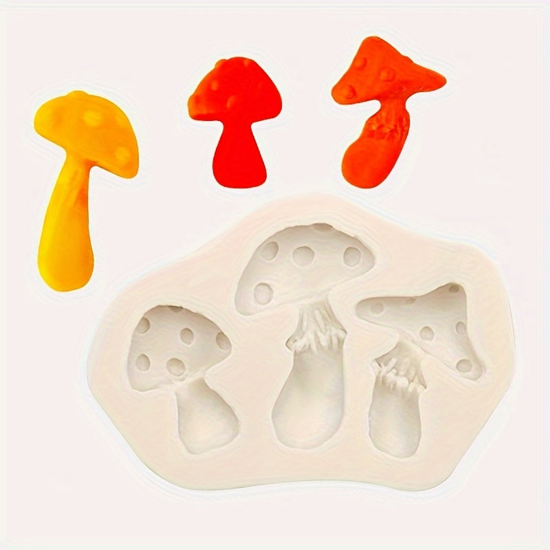 Silicone Mold for Mushrooms for Fondant Chocolate Biscuits Pudding Cakes Resin Clay