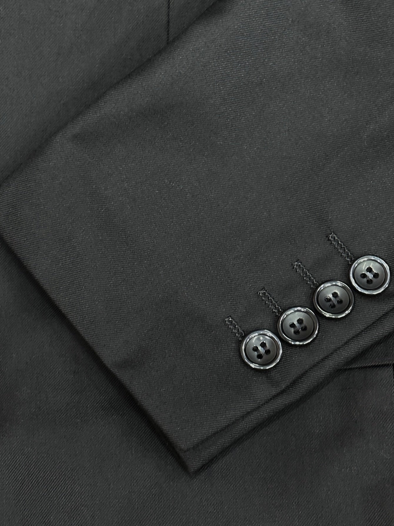 Traje de negocios para hombre, de poliéster tejido, liso, con solapa, corte regular, de dos piezas