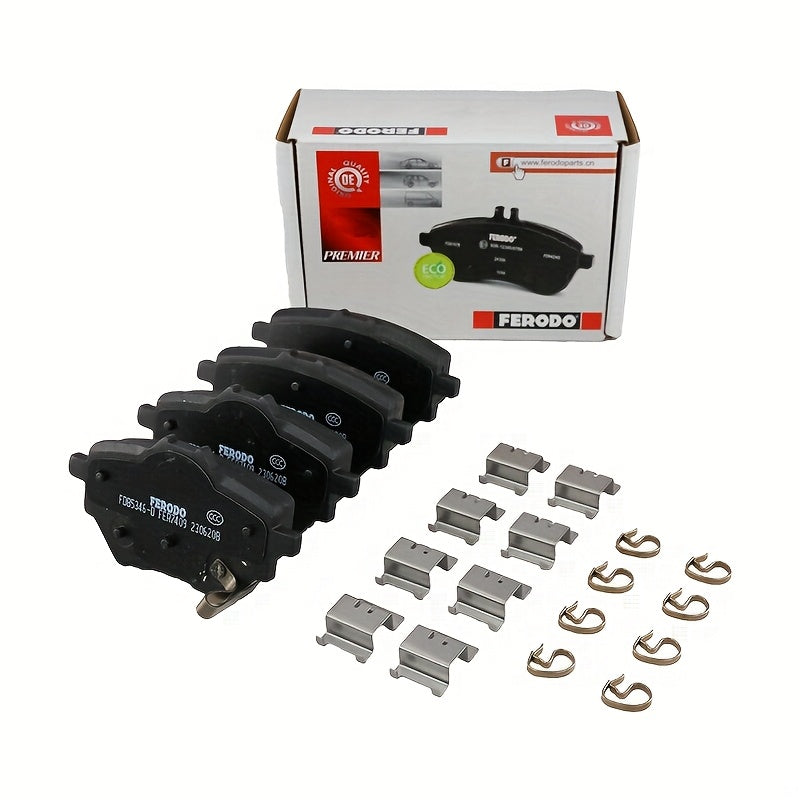Set of 4 High-Performance Replacement Brake Pads for Electric Vehicles