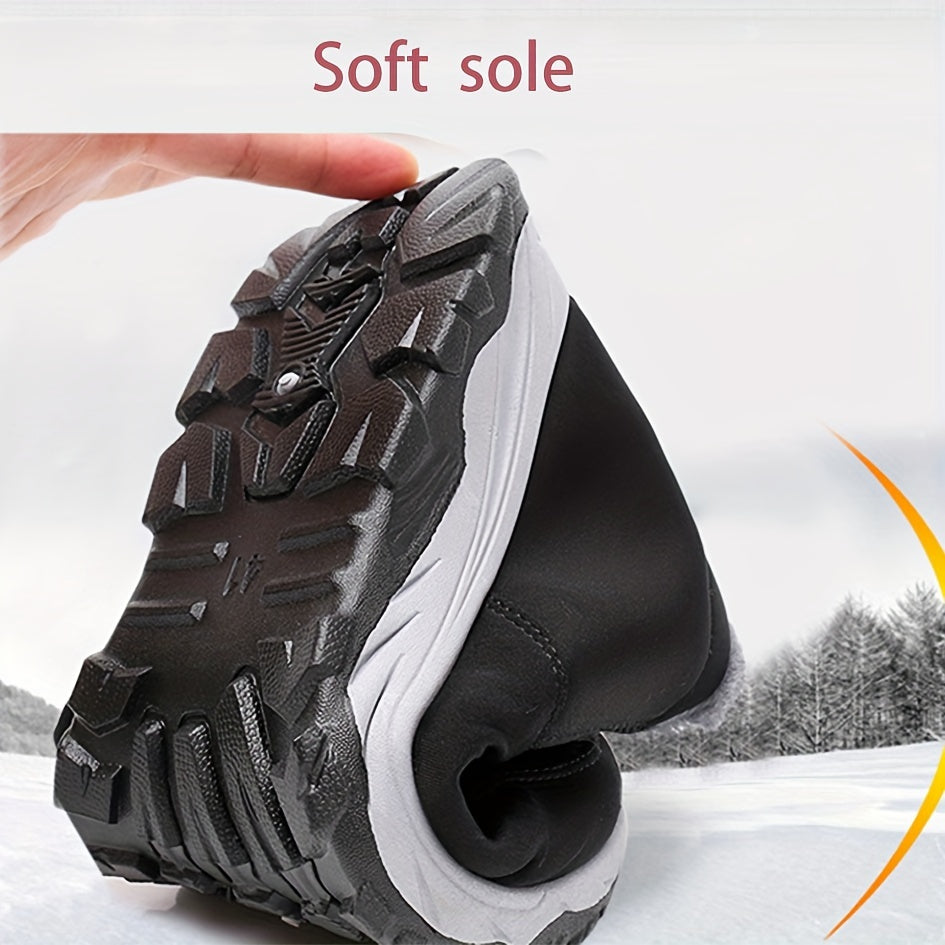 Women's Warm Short Snow Boots Slip-On Insulated Winter Shoes