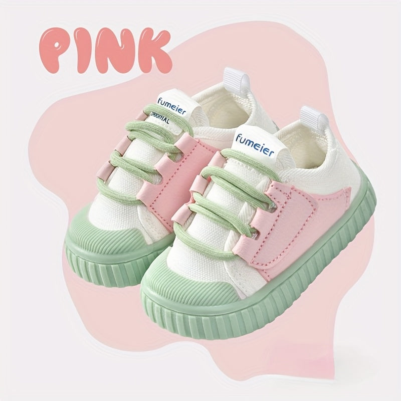 Toddler Boys and Girls Soft Sole Sport Shoes with Anti-Slip Fabric Upper