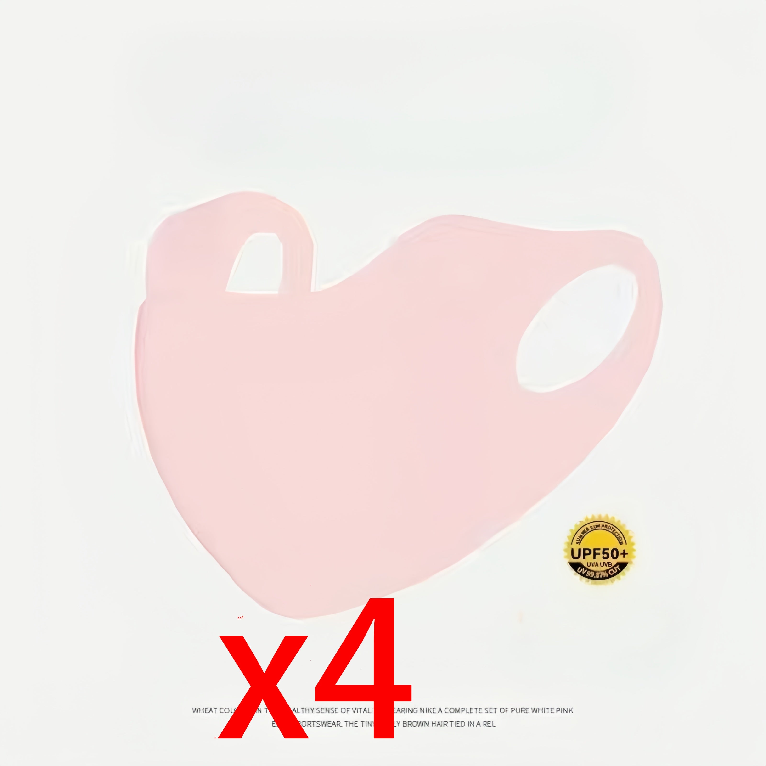 Juego de 4 mascarillas faciales unisex con protección UV, transpirables, de nylon elástico, para ciclismo y actividades al aire libre