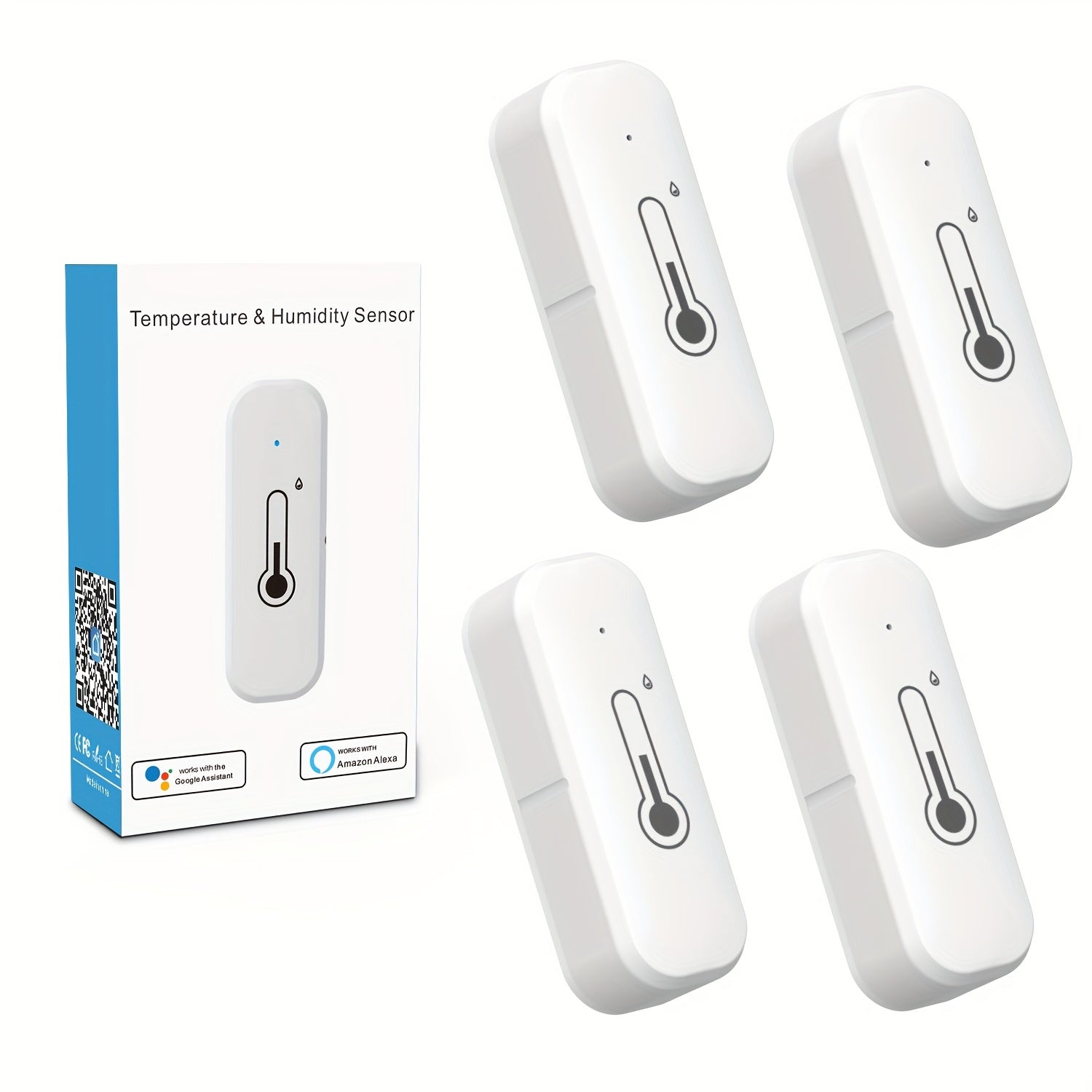 Ambient Tracker: Умный датчик для температуры и влажности, с легкой установкой, Wi-Fi подключением, голосовым управлением и высокой точностью для домашнего комфорта.
