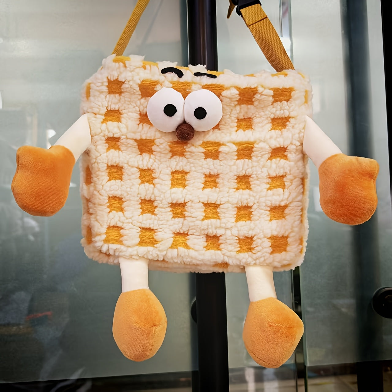 Car Interior Organizer 2-in-1 Trash Can and Tissue Box Polyester Space Saver