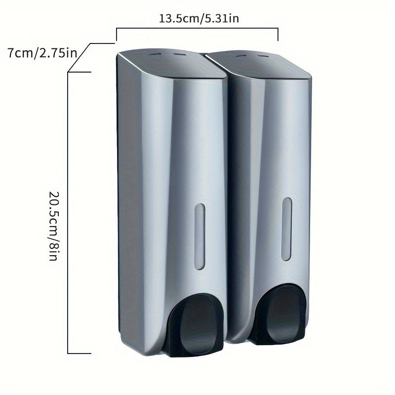 Wall-Mounted Soap Dispenser for Bathroom and Kitchen Storage, Plastic, Modern Design